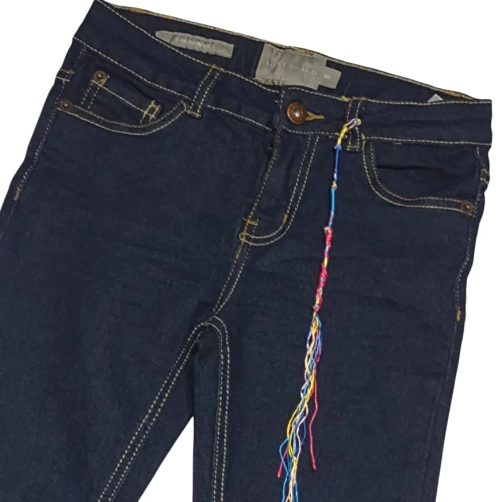 Kids Lucky Brand Zoe Skinny Dark Wash Jeans Size 8